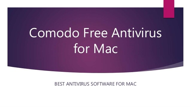 comodo free antivirus for mac